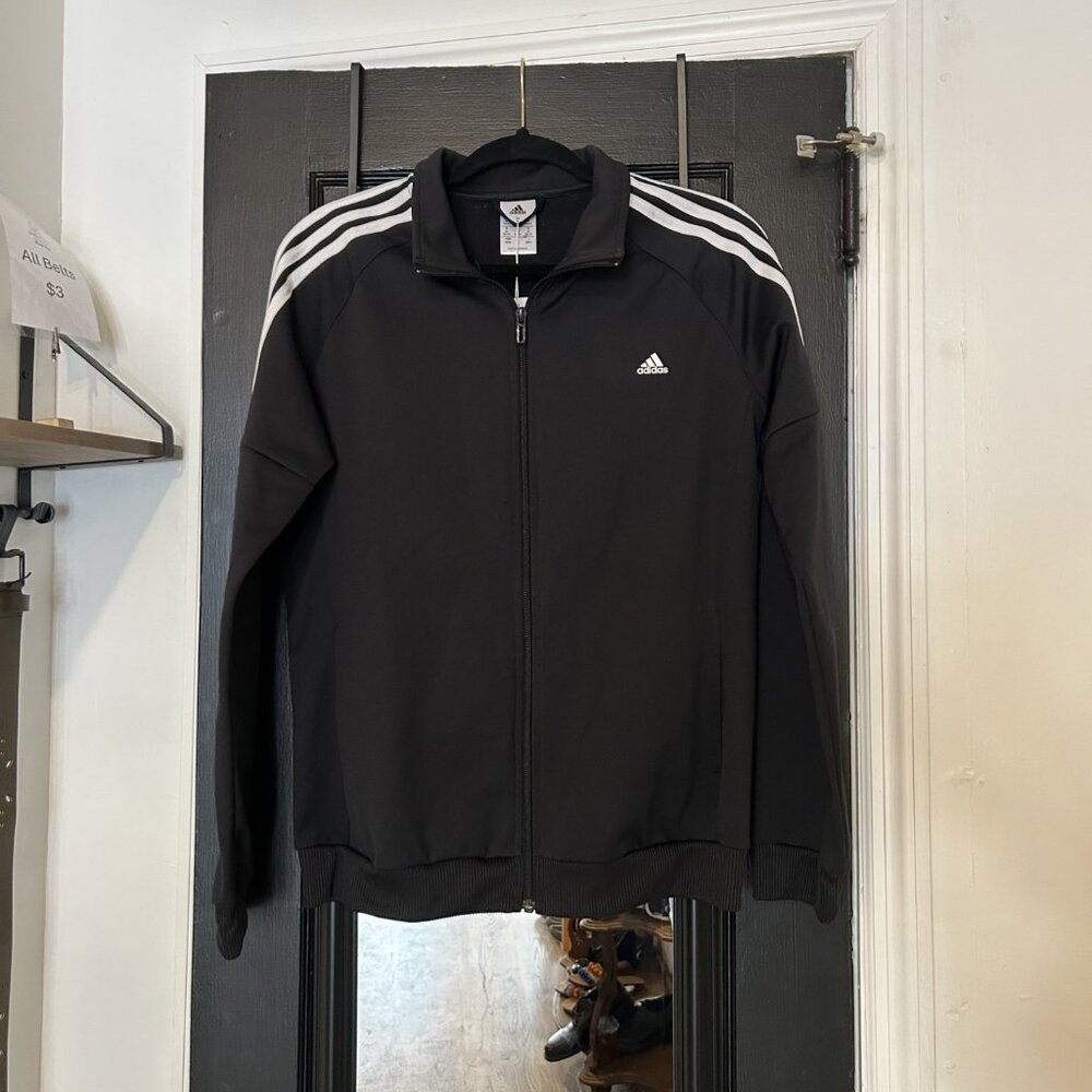 Adidas Zip Up Jacket Black & White